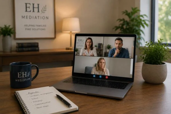child access mediation Stroud online meeting.